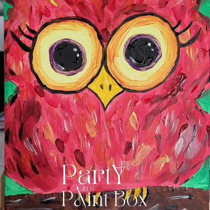 'Colourful Owl' Kit - Party in a Paint Box