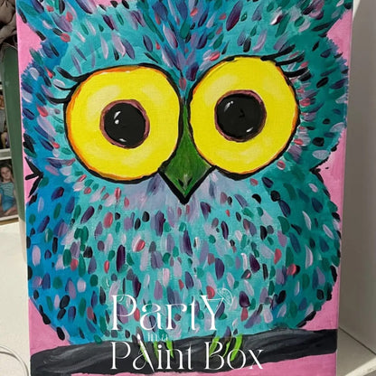 'Colourful Owl' Kit - Party in a Paint Box