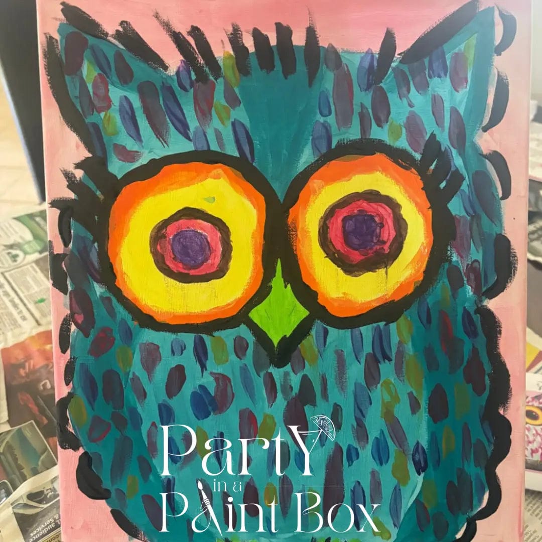 'Colourful Owl' Kit - Party in a Paint Box