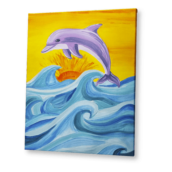 'Dolphin and Waves' Kit - Party in a Paint Box