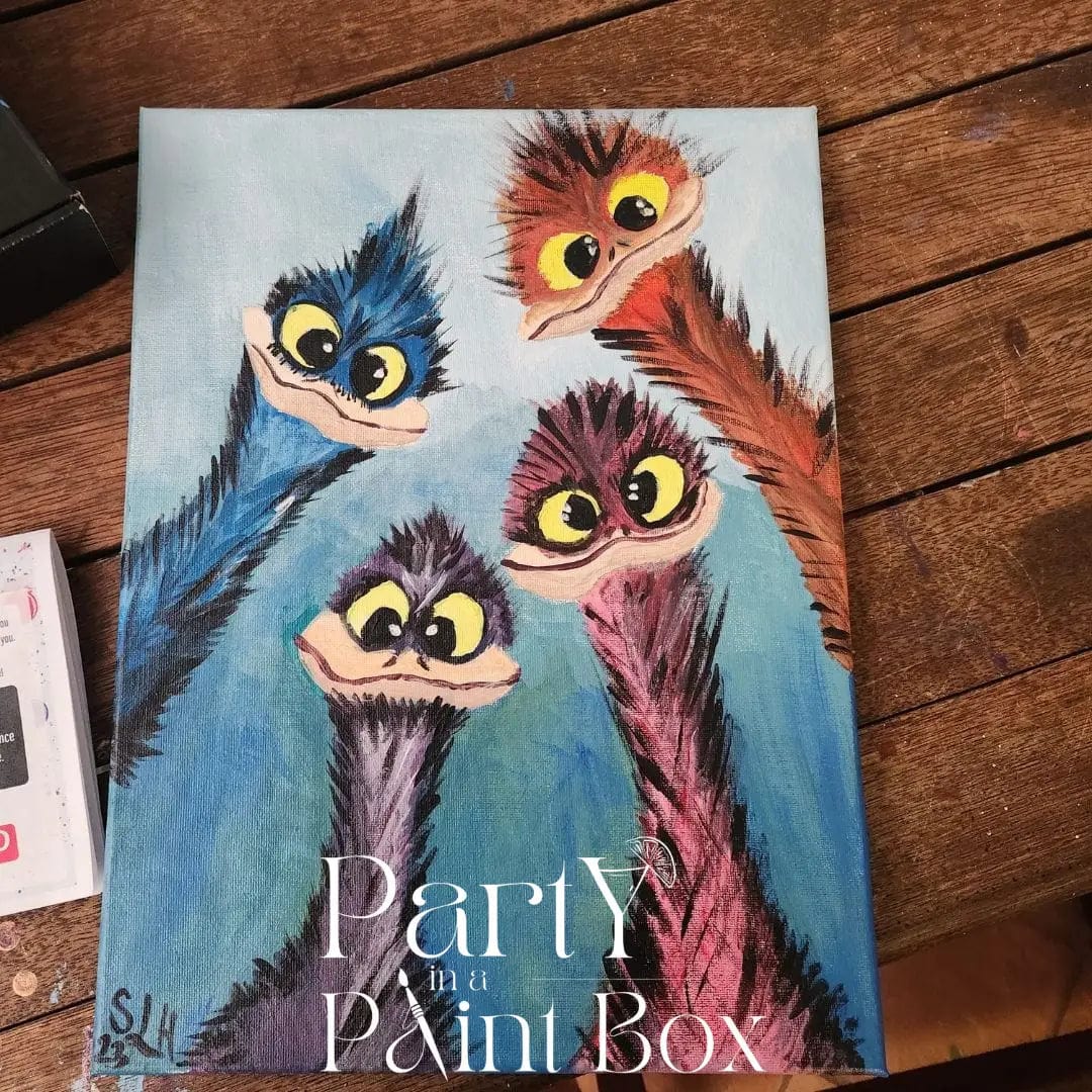 'Emu Encounter' Kit - LIMITED STOCK - Party in a Paint Box