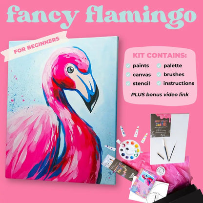 'Fancy Flamingo' Kit - Party in a Paint Box