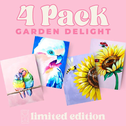 Garden Delight 4 Pack Bundle - Party in a Paint Box