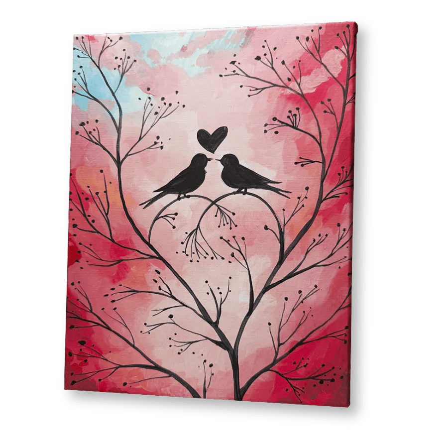 'Love Birds' Kit - Party in a Paint Box