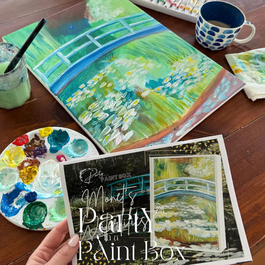 'Monet's Waterlilies' Kit - Party in a Paint Box