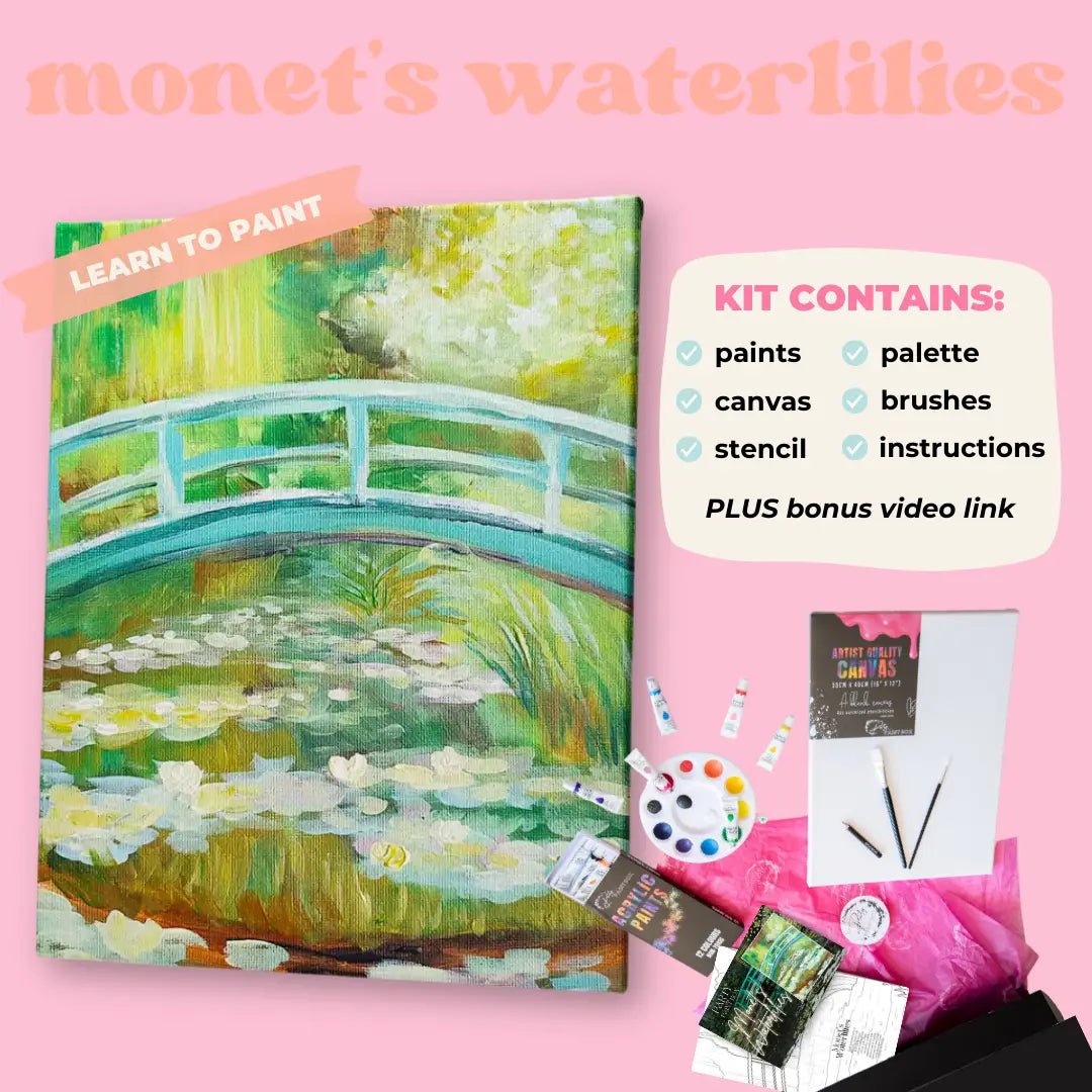 'Monet's Waterlilies' Kit - Party in a Paint Box
