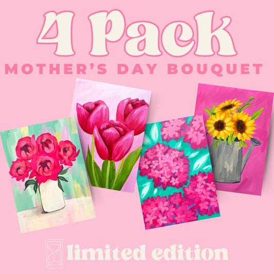 Mother's Day Bouquet 4 Pack Bundle - LIMITED EDITION - Party in a Paint Box