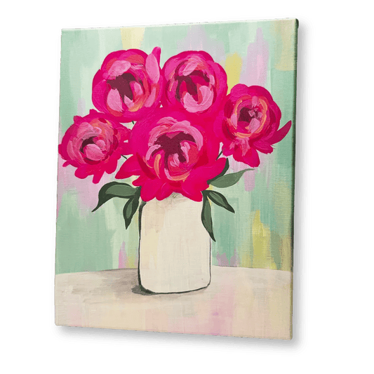 'Perfect Peonies' Kit - Party in a Paint Box