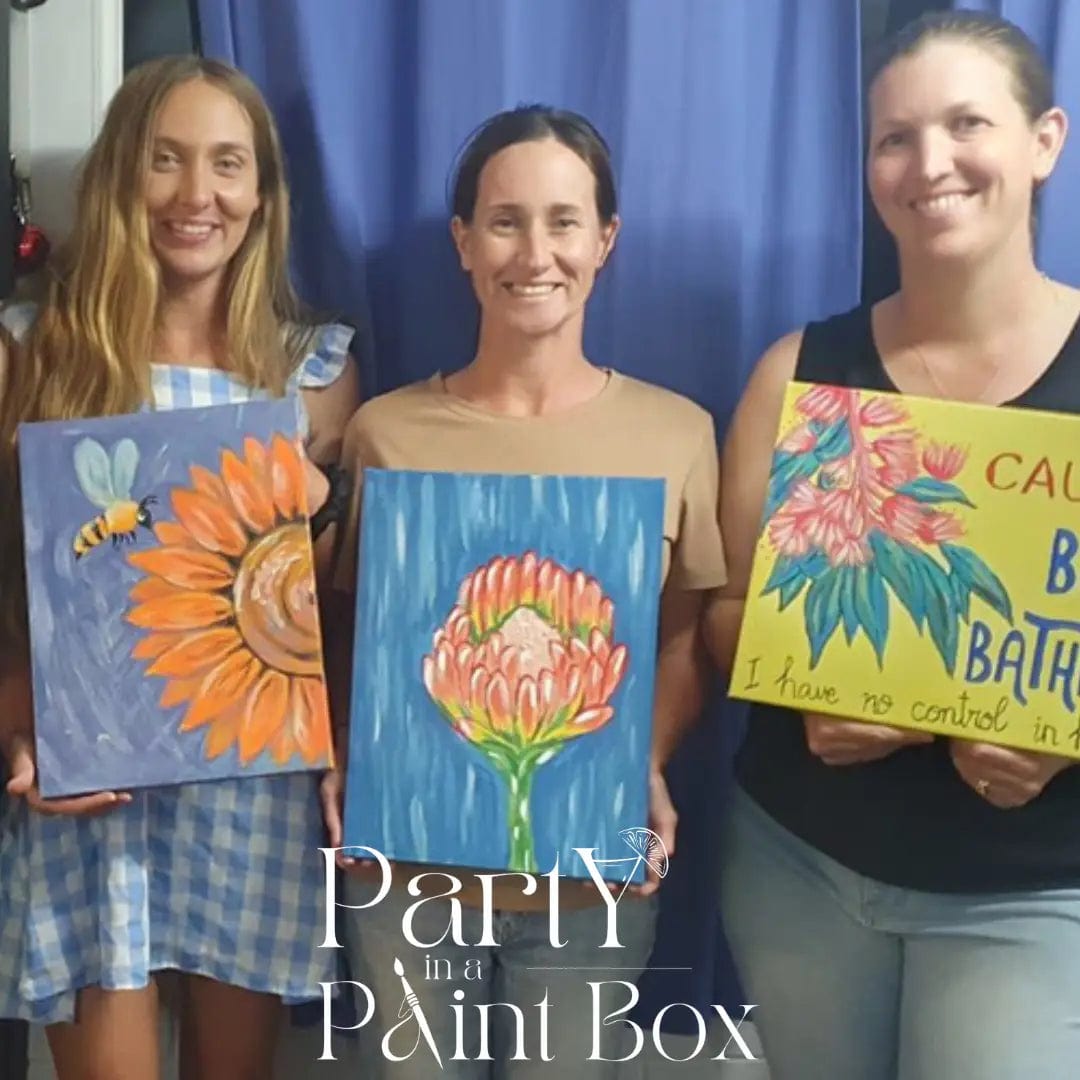 'Pink Protea' Kit - Party in a Paint Box