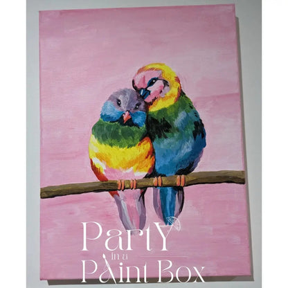 'Rainbow Birds' Kit - Party in a Paint Box