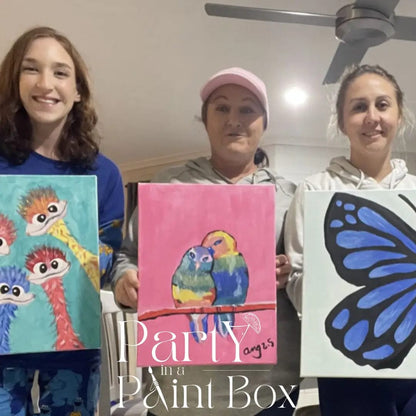 'Rainbow Birds' Kit - Party in a Paint Box