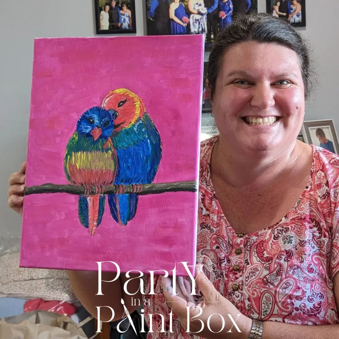 'Rainbow Birds' Kit - Party in a Paint Box
