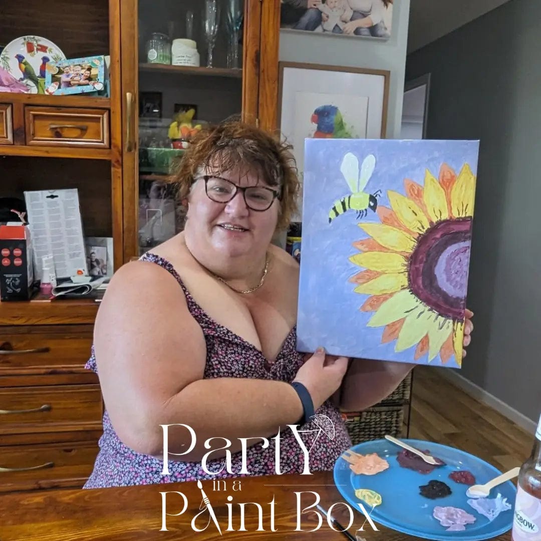 'Sunflower and Bee' Kit - LIMITED STOCK - Party in a Paint Box