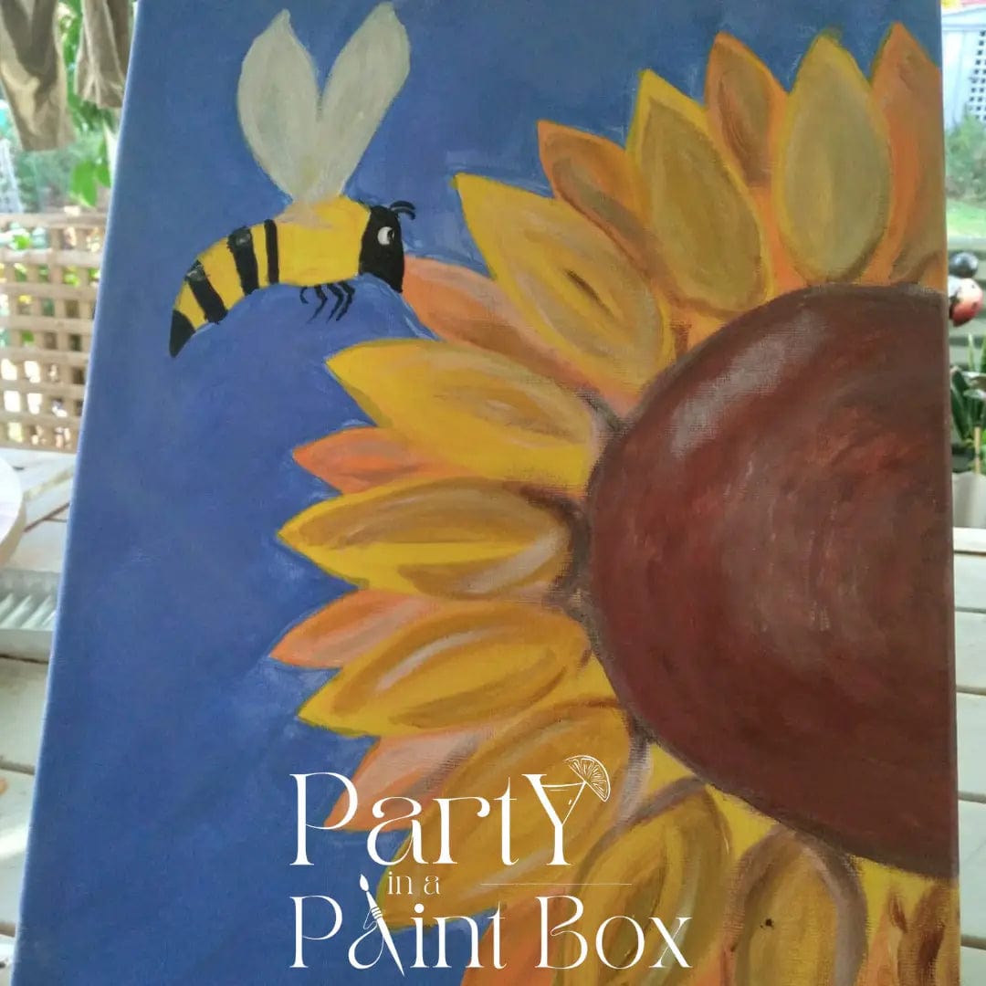 'Sunflower and Bee' Kit - LIMITED STOCK - Party in a Paint Box