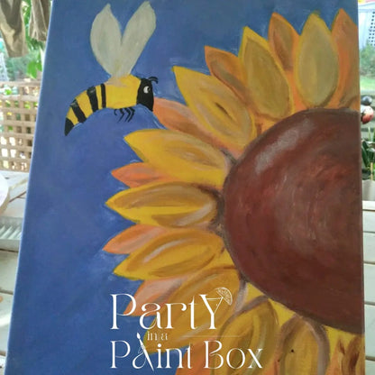 'Sunflower and Bee' Kit - LIMITED STOCK - Party in a Paint Box