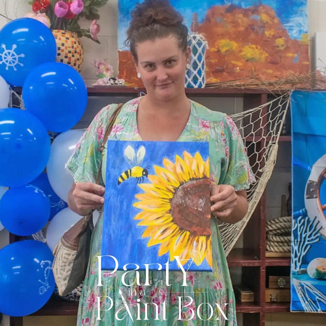 'Sunflower and Bee' Kit - LIMITED STOCK - Party in a Paint Box