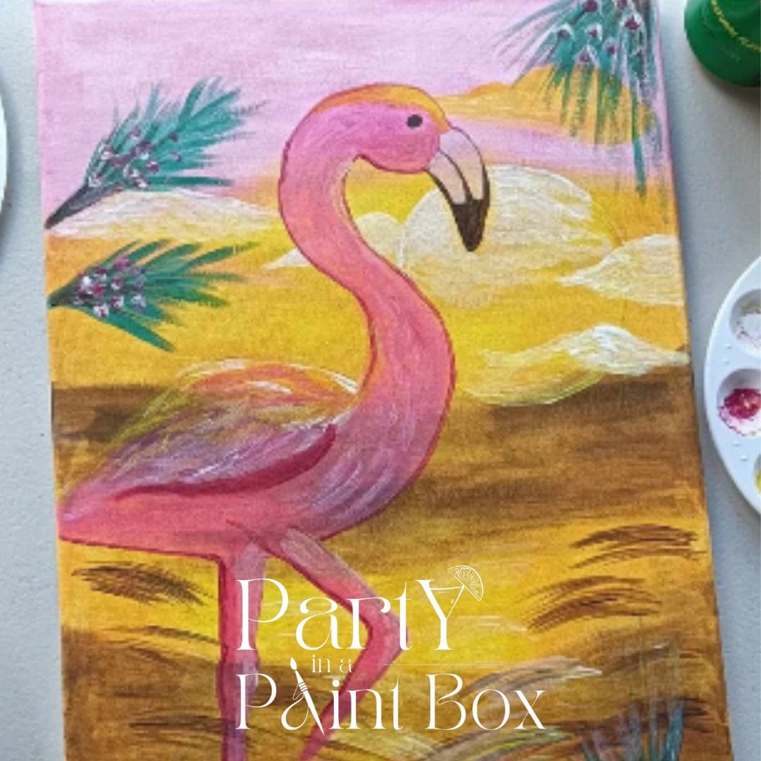 'Sunset Flamingo' Kit - Party in a Paint Box