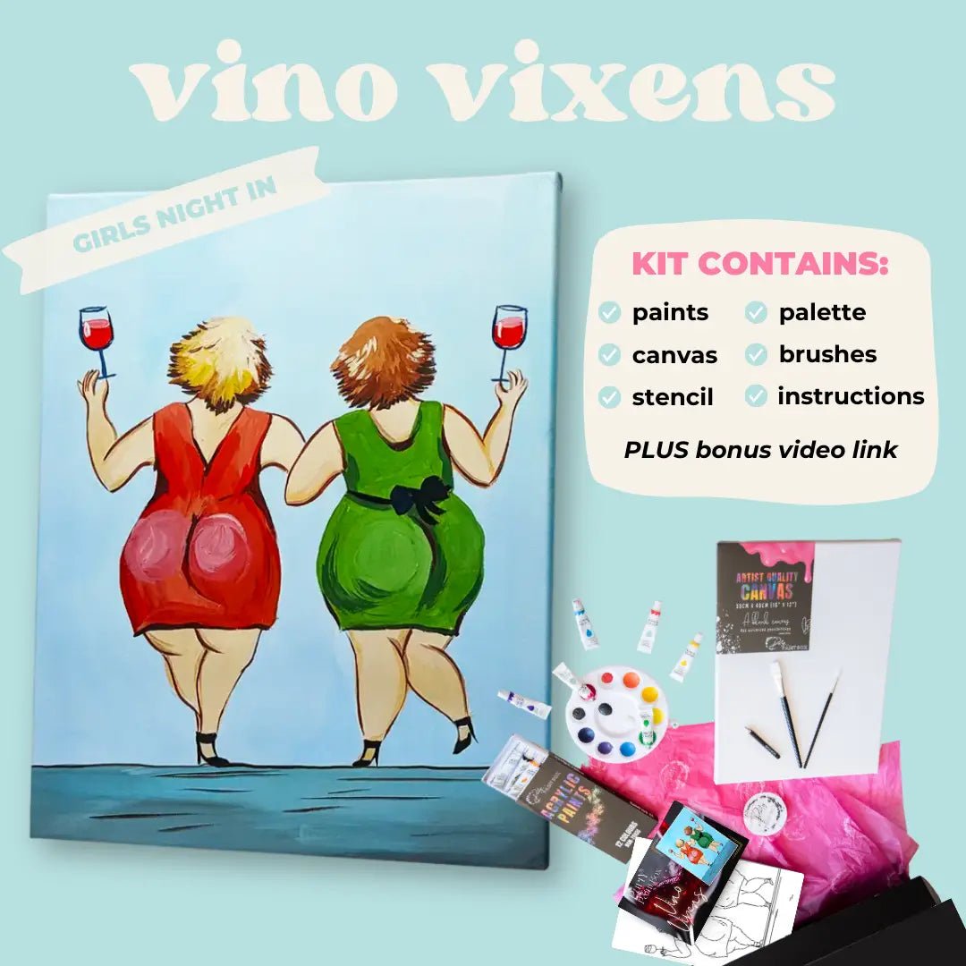 'Vino Vixens' Kit - Party in a Paint Box