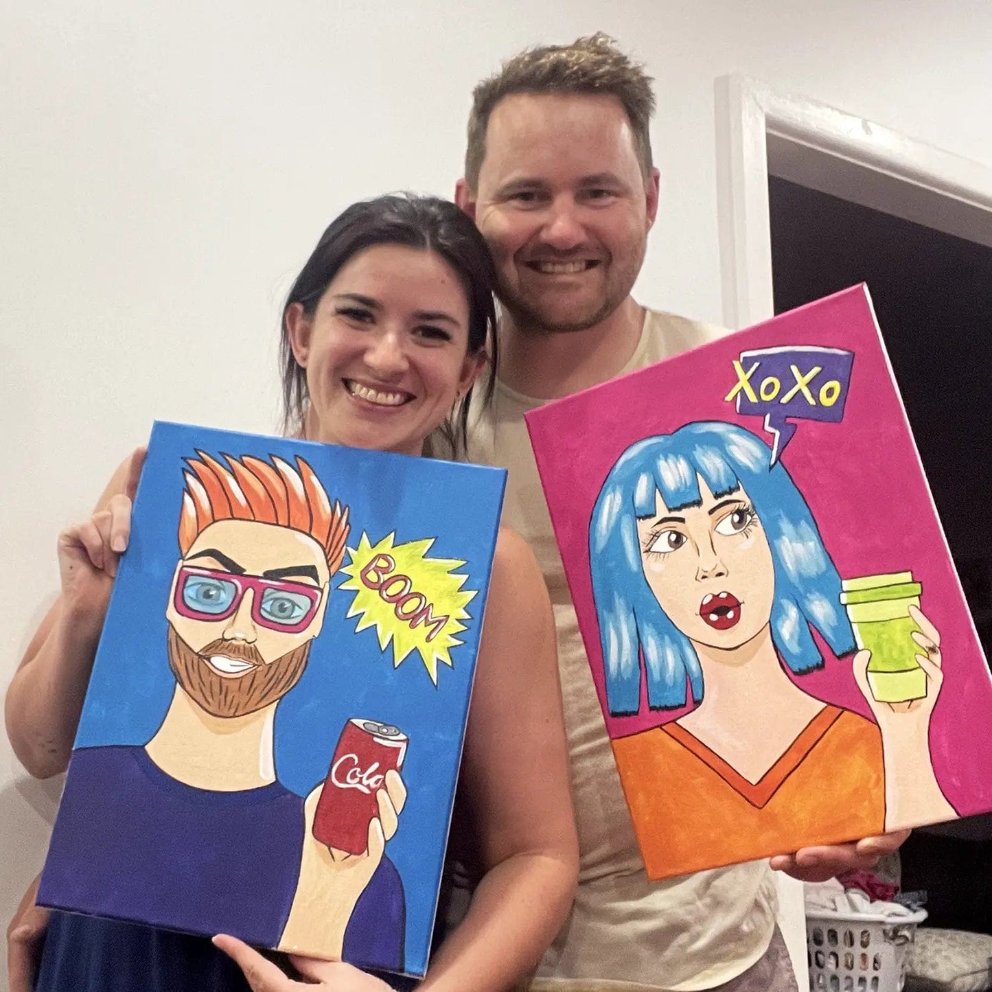 'Paint Your Mate' Pop Art Style - Pack for 2